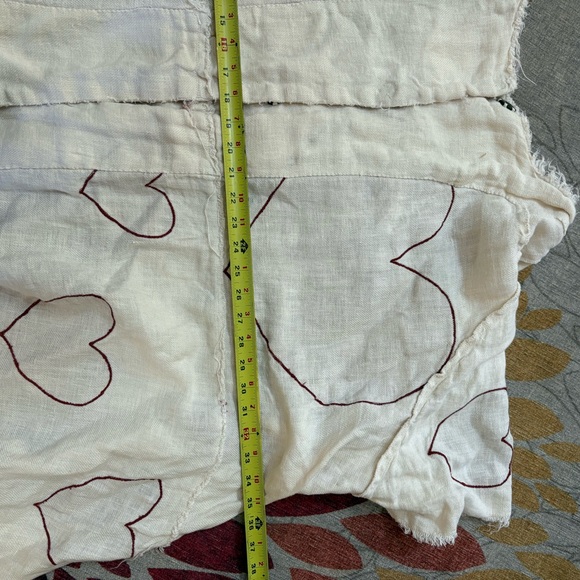 Super cute Magnolia Pearl Reversible linen Heart ♥️ Kimi Coat O/S - Picture 7 of 7